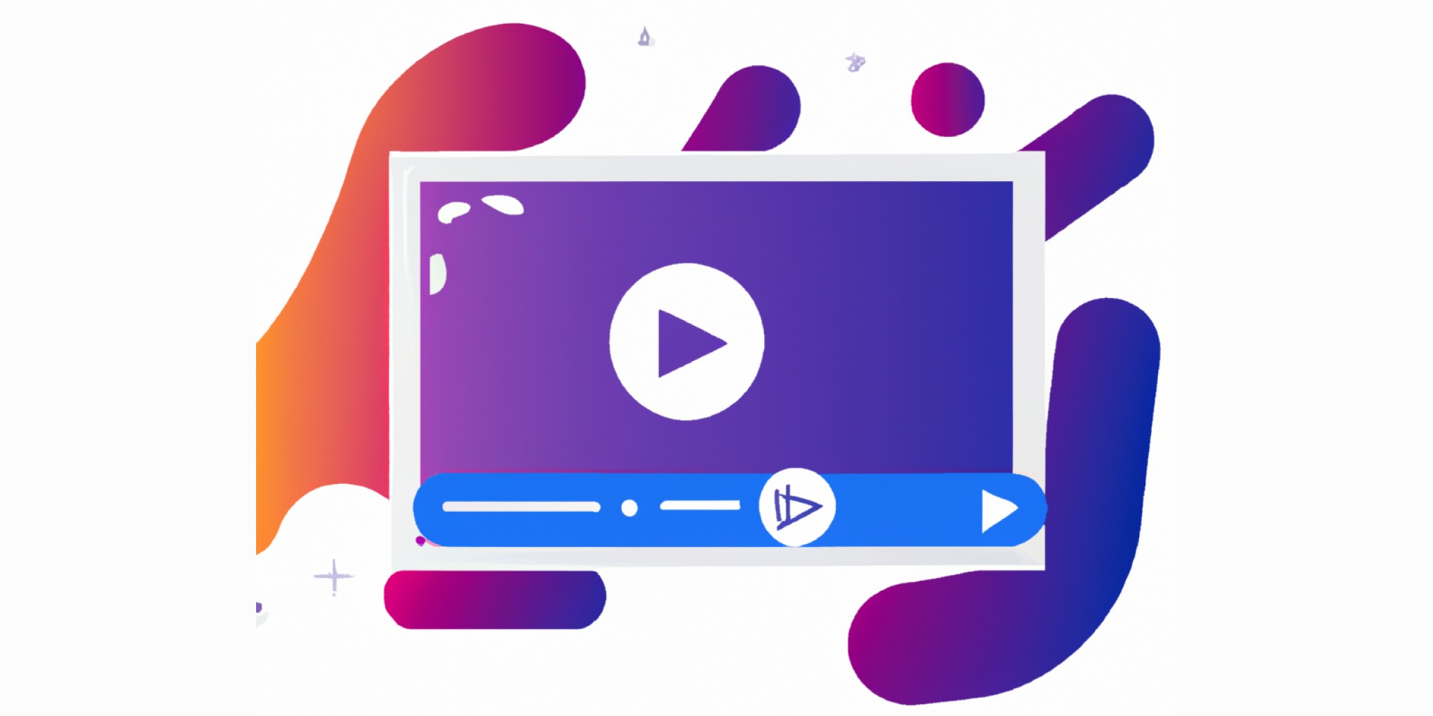 channel in front in flat illustration style with gradients and white background